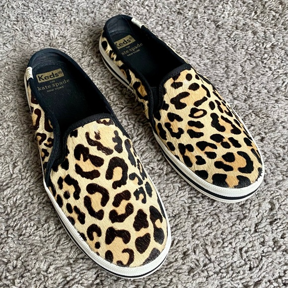 🌟HOST PICK🌟 KATE SPADE Leopard Print Slip On Keds Size 7 - Picture 1 of 8